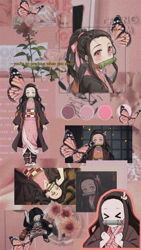 The only difference with desktop wallpaper is that an. . Nezuko aesthetic wallpaper